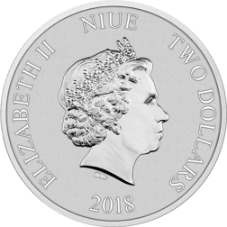 Pre-Owned 2018 Niue Disney 90 Years of Imagination 1oz Silver Coin - VAT Free