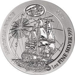 Pre-Owned 2018 Rwanda Endeavour Nautical Ounce 1oz Silver Coin - VAT Free