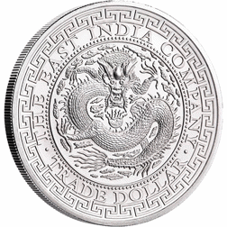 Pre-Owned 2019 Chinese Dragon Trade Dollar 1oz Silver Coin - VAT Free