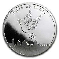 Pre-Owned 2017 Dove of Peace 1oz Silver Round