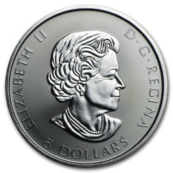 Pre-Owned 2016 Canadian SuperLeaf 1.5oz Silver Coin - VAT Free