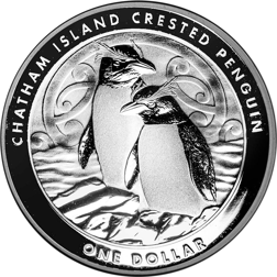 Pre-Owned 2020 Chatham Island Crested Penguin 1oz Silver Coin - VAT Free