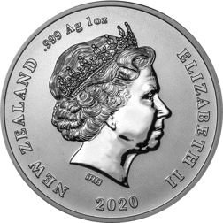 Pre-Owned 2020 Chatham Island Crested Penguin 1oz Silver Coin - VAT Free