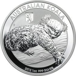 Pre-Owned 2012 Australian Koala 'Privy' Berlin Bear 1oz Silver Coin - VAT Free