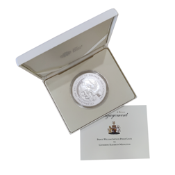 Pre-Owned 2010 William and Catherine Engagement 5oz Silver Coin - VAT Free