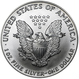 Pre-Owned 1990 USA Eagle 1oz Silver Coin - VAT Free