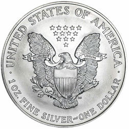 Pre-Owned 1996 USA Eagle 1oz Silver Coin - VAT Free