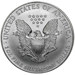 Pre-Owned 2000 USA Eagle 1oz Silver Coin - VAT Free