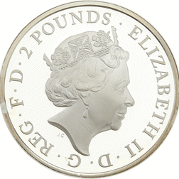 Pre-Owned UK 2015 Britannia Proof 1oz Silver Coin - VAT Free