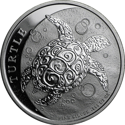 Pre-Owned Niue Hawksbill Turtle 1/2oz Silver Coin - Mixed Dates - VAT Free