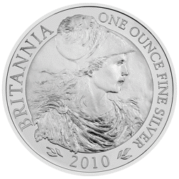 Pre-Owned 2010 UK Britannia 1oz Silver Coin - Carded Special Edition - VAT Free