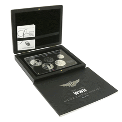 Pre-Owned 2015 WWII Allied Silver Coin Set - VAT Free