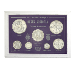 Pre-Owned 1887 Jubilee Coinage of Queen Victoria Silver Coin Collection - VAT Free