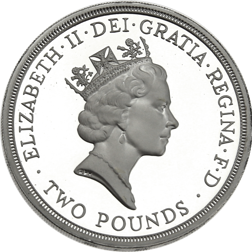 Pre-Owned 1994 UK Bank of England £2 Proof Design Silver Coin - VAT Free