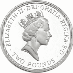 Pre-Owned 1995 UK 'United Nations' £2 Proof Design Silver Coin - VAT Free