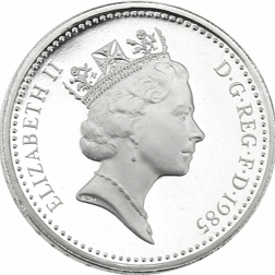 Pre-Owned 1985 UK £1 Proof Design Silver Coin - VAT Free