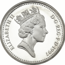 Pre-Owned 1997 UK £1 Proof Design Silver Coin - VAT Free