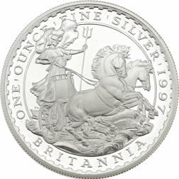 Pre-Owned 1997 UK Britannia £2 Proof Design Silver Coin - VAT Free