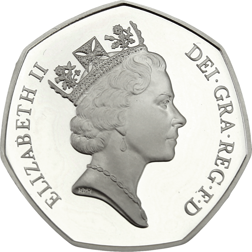 Pre-Owned UK 1992/1993 Proof Design EU Single Market 50p Silver Coin - VAT Free