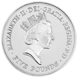 Pre-Owned UK 1990 90th Birthday of The Queen Mother £5 Proof Design Silver Coin - VAT Free