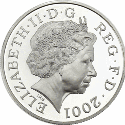 Pre-Owned UK 2001 Victorian Anniversary £5 Proof Design Silver Coin - VAT Free