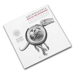 Pre-Owned 2020 South African Rise of the Dinosaurs 'Coelophysis' 1oz Silver Coin - VAT Free