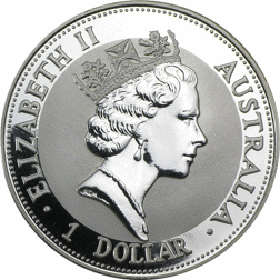 Pre-Owned 1992 Australian Kookaburra 1oz Silver Coin - VAT Free