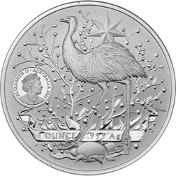 Pre-Owned 2021 Australian Coat of Arms Kangaroo 1oz Silver Coin - VAT Free