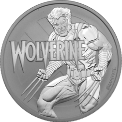 Pre-Owned 2021 Tuvalu Marvel Wolverine 1oz Silver Coin - VAT Free