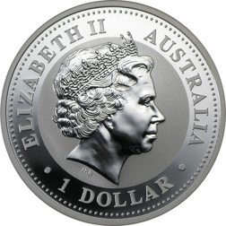 Pre-Owned 2000 Australian Kookaburra 1oz Silver Coin - VAT Free