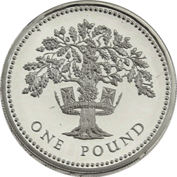 Pre-Owned 1987 UK £1 Proof Design Silver Coin - VAT Free
