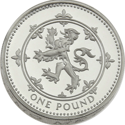 Pre-Owned 1994 UK £1 Piedfort Proof Design Silver Coin - VAT Free
