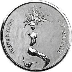 Pre-Owned 2018 Fiji Mermaid Rising 1oz Silver Coin - VAT Free