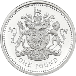 Pre-Owned 1983 UK £1 Silver Proof Design Coin - VAT Free