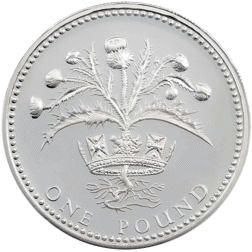 Pre-Owned 1984 UK Silver Proof Design Piedfort £1 Coin - VAT Free