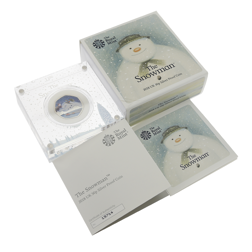 Pre-Owned 2018 UK 'The Snowman' Proof Silver 50p Coin - VAT Free
