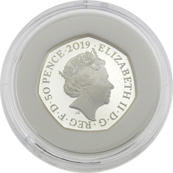 Pre-Owned 2019 UK 'Paddington at the Tower' Proof Silver 50p Coin - VAT Free