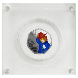 Pre-Owned 2019 UK 'Paddington at St Paul's' Proof Silver 50p Coin - VAT Free