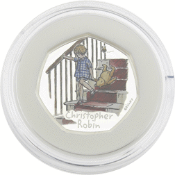 Pre-Owned 2020 UK 'Christopher Robin' Proof Silver 50p Coin - VAT Free