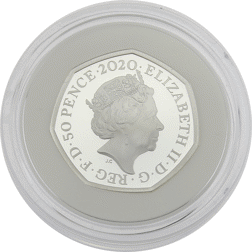 Pre-Owned 2020 UK 'Christopher Robin' Proof Silver 50p Coin - VAT Free