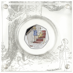 Pre-Owned 2020 UK 'Christopher Robin' Proof Silver 50p Coin - VAT Free