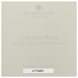 Pre-Owned 2020 UK 'Christopher Robin' Proof Silver 50p Coin - VAT Free