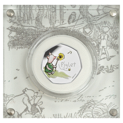 Pre-Owned 2020 UK 'Piglet' Proof Silver 50p Coin - VAT Free