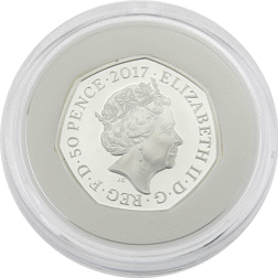 Pre-Owned 2017 UK Beatrix Potter 'Benjamin Bunny' Proof Silver 50p Coin - VAT Free