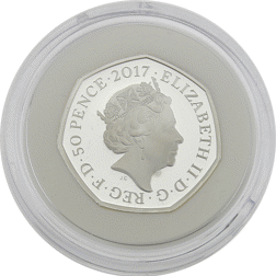 Pre-Owned 2017 UK Beatrix Potter 'Tom Kitten' Proof Silver 50p Coin - VAT Free