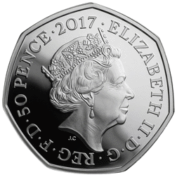 Pre-Owned 2017 UK Beatrix Potter 'Mr. Jeremy Fisher' Proof Silver 50p Coin - VAT Free