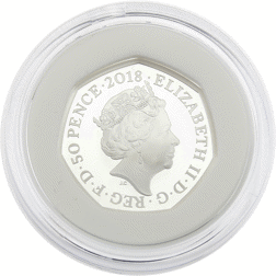 Pre-Owned 2018 UK Beatrix Potter 'The Tailor of Gloucester' Proof Silver 50p Coin - VAT Free