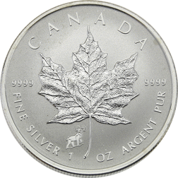 Pre-Owned 2015 Canadian Maple 'Privy Goat' 1oz Silver Coin - VAT Free