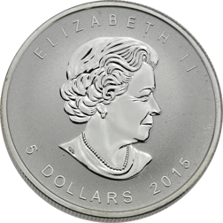 Pre-Owned 2015 Canadian Maple 'Privy Goat' 1oz Silver Coin - VAT Free