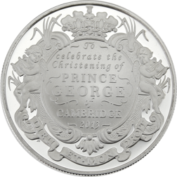 Pre-Owned 2013 UK Christening of Prince George of Cambridge £5 Proof Silver Crown - VAT Free